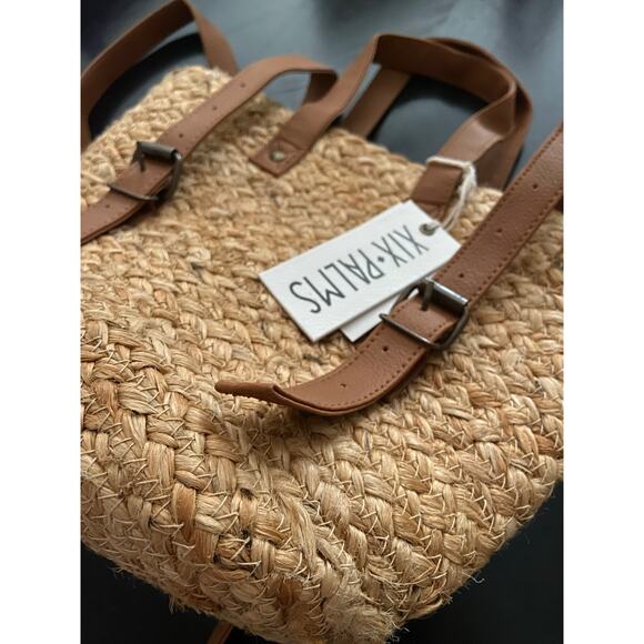 XIX PALMS Insulated Jute Picnic Tote/Backpack (NWT) - Picture 4 of 13